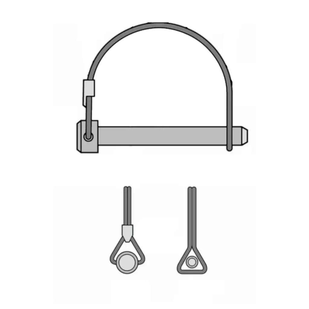 1/4" X 1-5/8" (1-3/8" Use) Round Bail Lock Pin