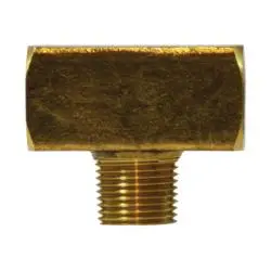 1/4" NPT Branch Tee Brass