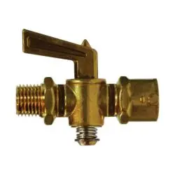 1/4" NPT Male to Female Shut Off Cock Valve Brass 150psi