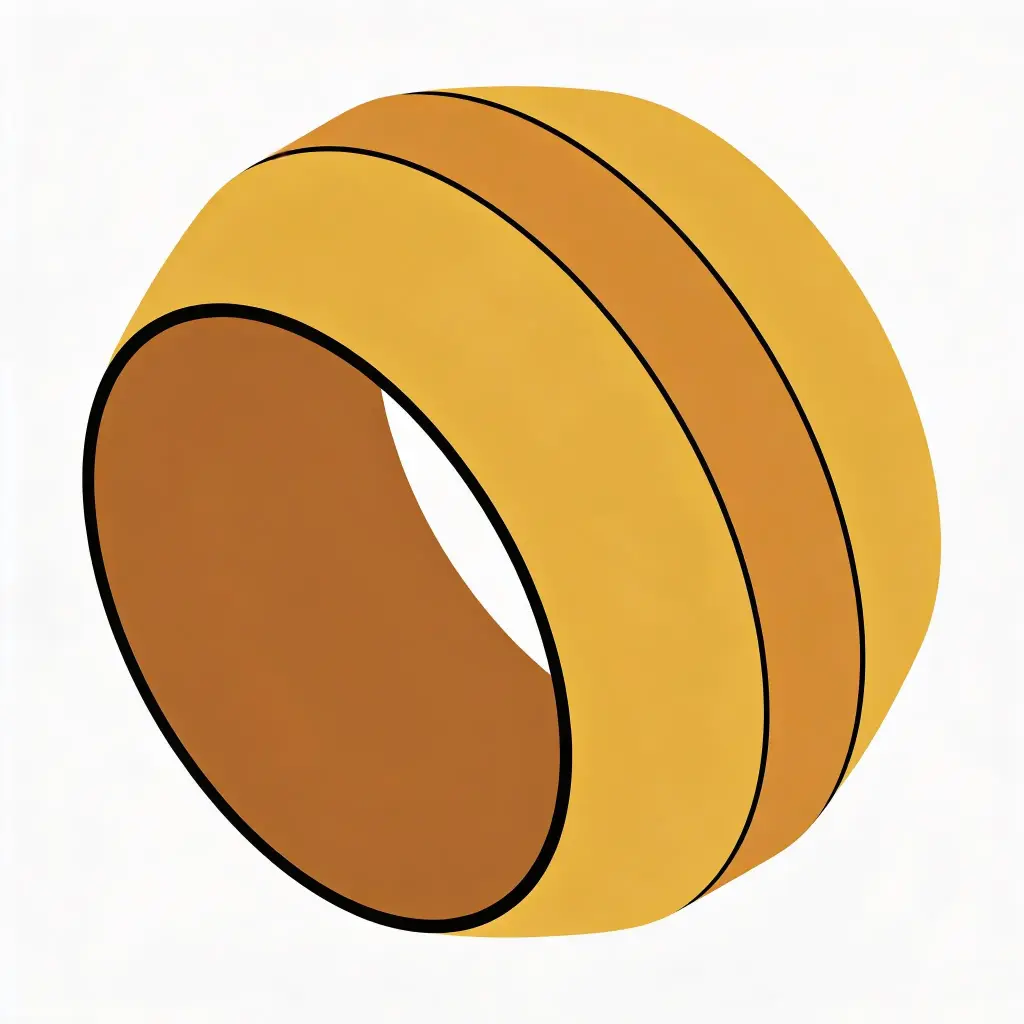 3/8" Brass Compression Sleeve NON-D.O.T.