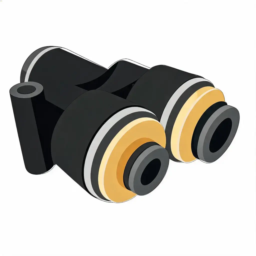 1/4" & 3/8" to 1/2" PTC 3-Step Y Union Composite (DOT)