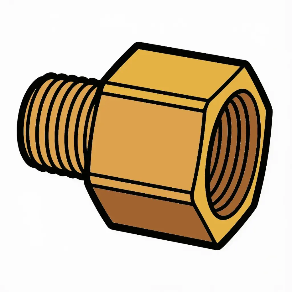 3/8" X 3/8" NPT Adapter/Extender Brass