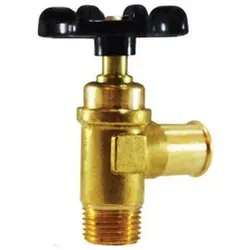 3/8" X 1/2" MNPT to Barb Truck Valve Brass
