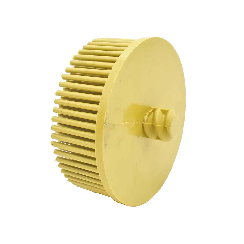 2" Yellow Roloc Bristle Cup Brush Grade 80