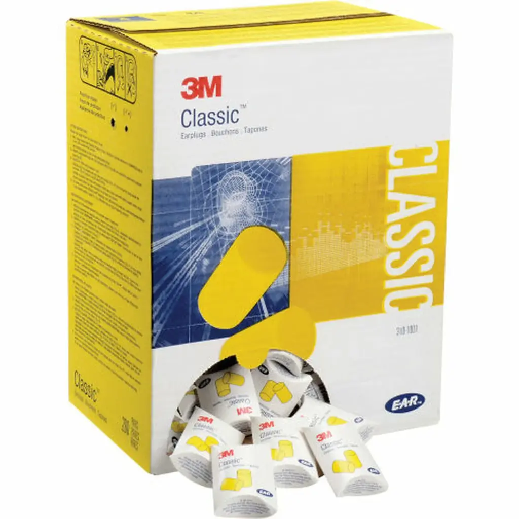 E-A-R Classic Uncorded Earplugs [200 Pair] Pillow Packs (3M)