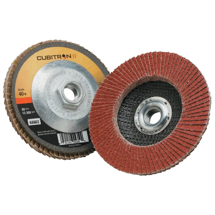 4-1/2" X 5/8"-11 X 40 Grit Flap Disc Type 27 (3M Cubitron)