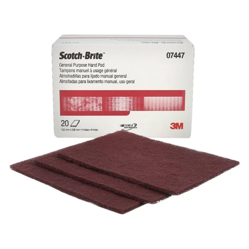 6" X 9" Maroon General Purpose Hand Pads [20pk] (Scotch Brite)