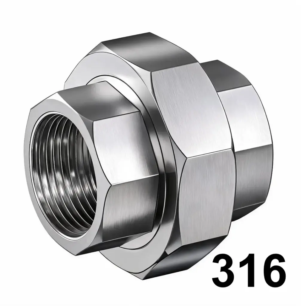3/4" Pipe Union T316 Sch.40 Stainless Steel