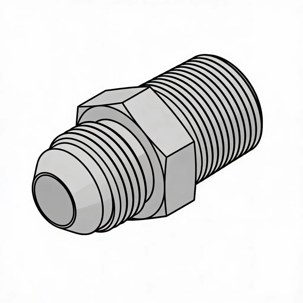 -6 X 3/4" Male JIC to Male NPT Steel