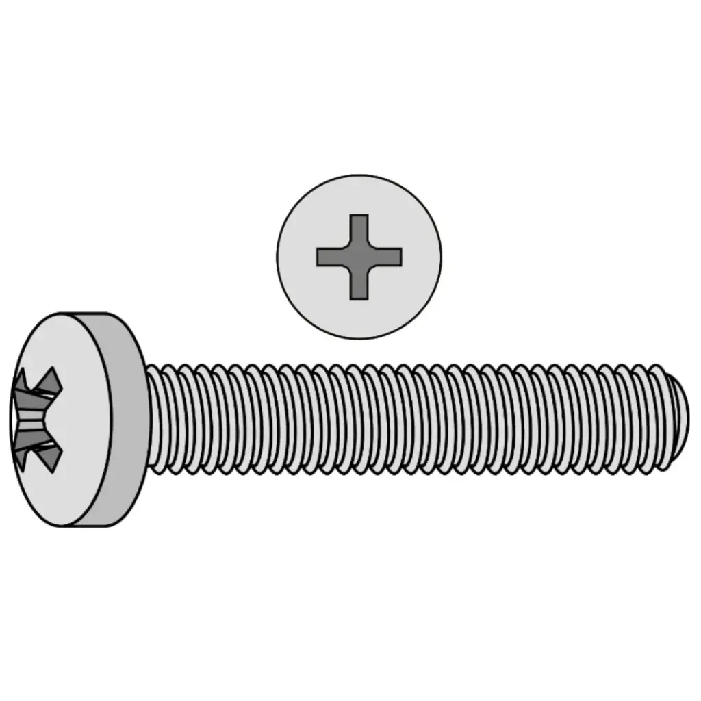 #8-32 X 3/4" Pan HD Phil M/S Stainless Steel