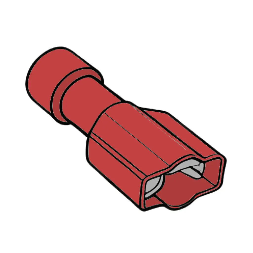 22-18 GA. Nylon (Fully-Humps) #.250 Female Dis-connect