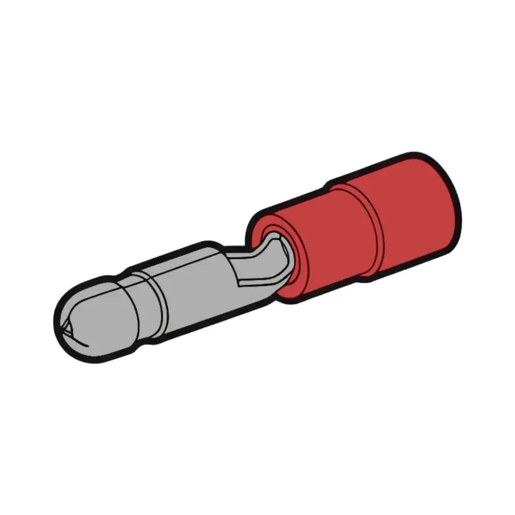 22-18 GA. Nylon #.157 Male Bullet Connector