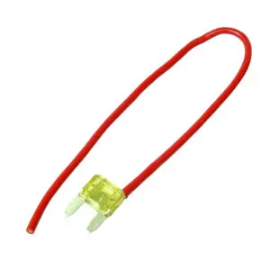 20 Amp Pigtailed Mini Spade Fuse [7" Lead]