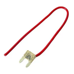 25 Amp Pigtailed Mini Spade Fuse [7" Lead]