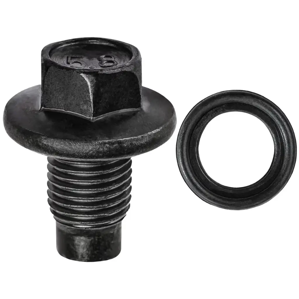 M14-1.5 X 20mm Drain Plug Phosphate w/Rubber Gasket