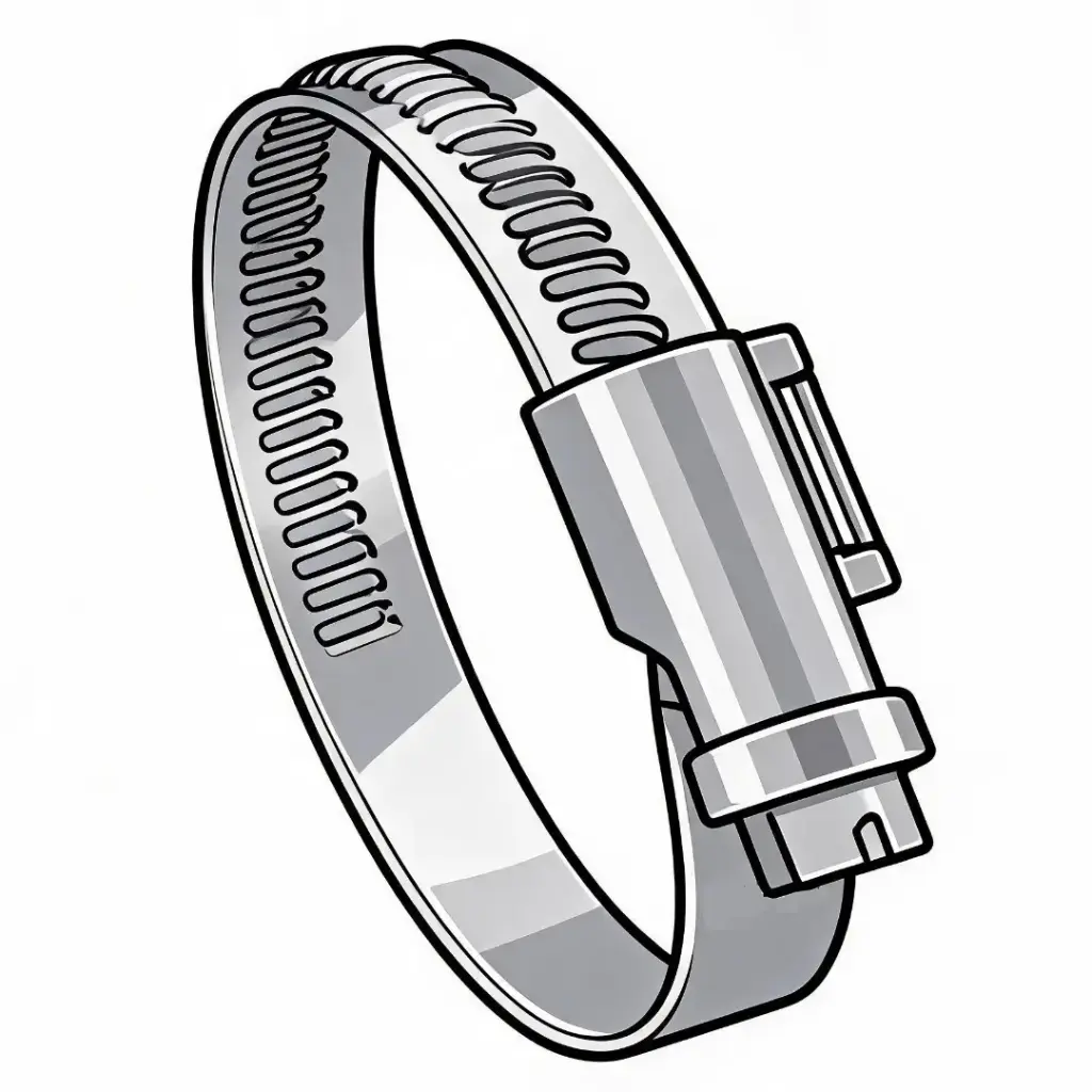 16mm-25mm German Style Non-Perforated Hose Clamp [5/8"-1"]