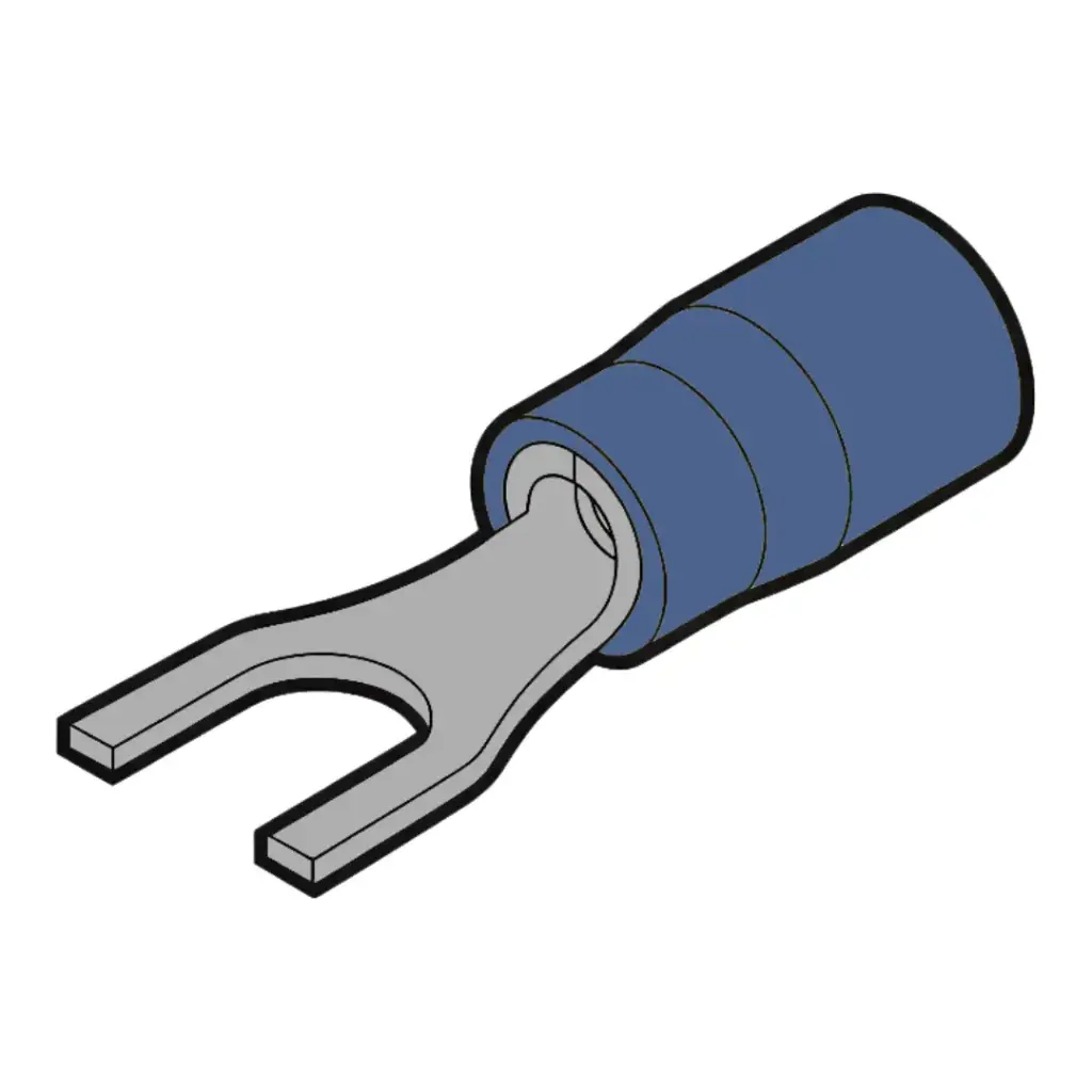 16-14 GA. Nylon #6 Fork Connector (Snap Style)