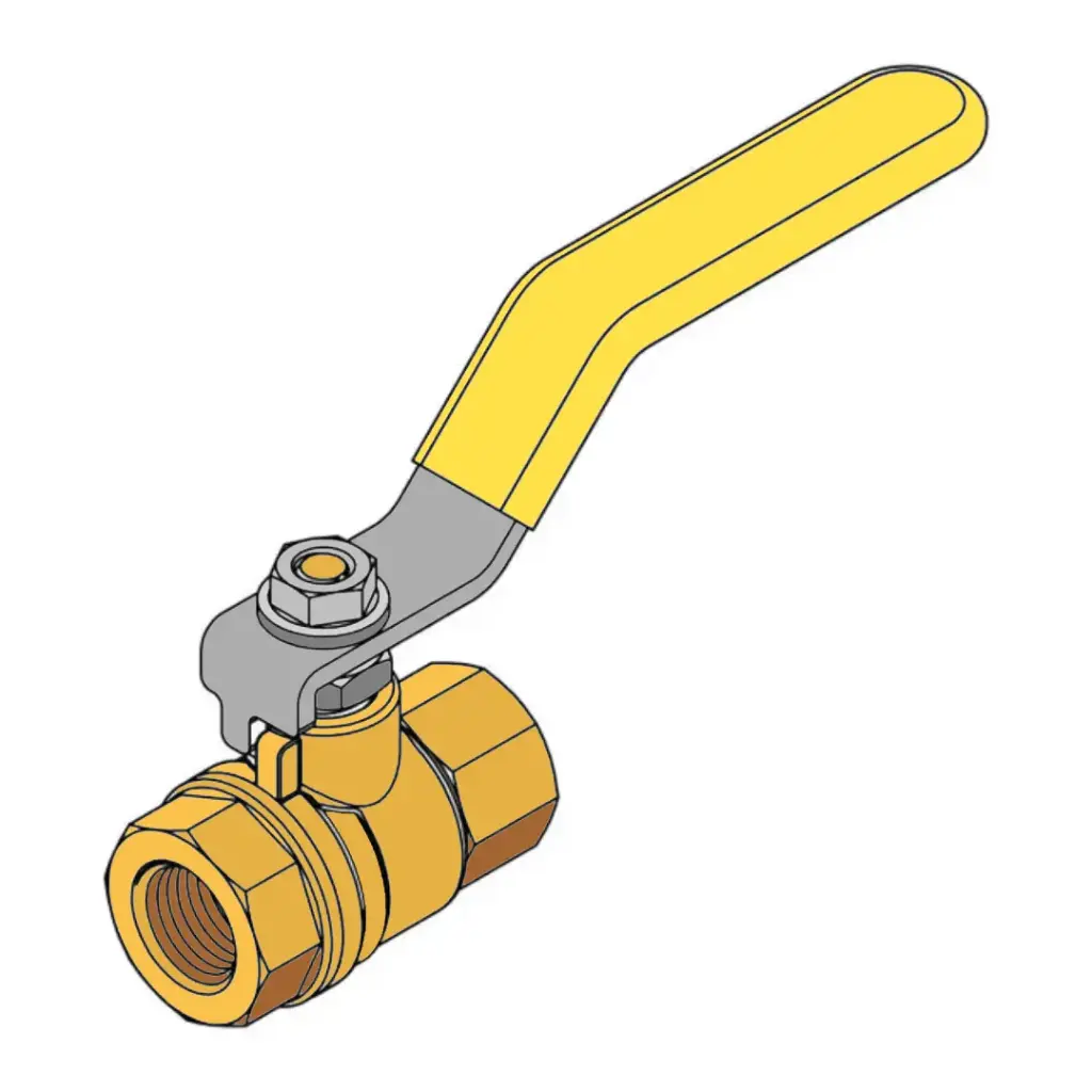 2" NPT Ball Valve T600 Brass