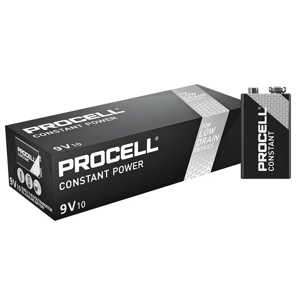 12Pk 9V Batteries PROCELL (Duracell)
