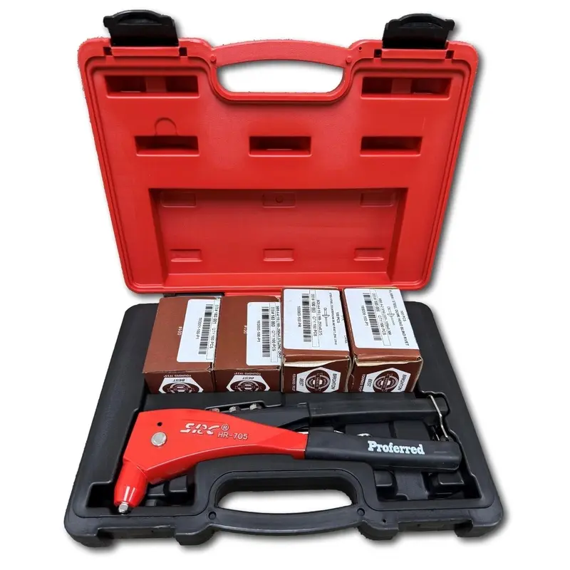 Pop Riveter Tool Assortment Kit W/Steel Rivets (Proferred)