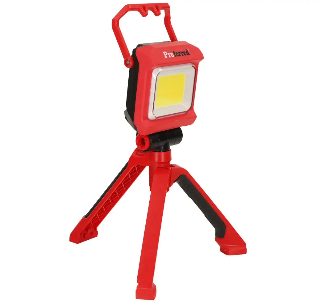 2,400 Lumen Rechargeable Foldout Tripod Work Light (Proferred)