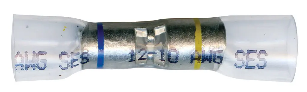 12-10 GA. to 16-14 GA. Stepdown Butt Connector Opti-Seal