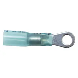 16-14 GA. Crimp/Solder Heat Shrink #10 Ring Connector