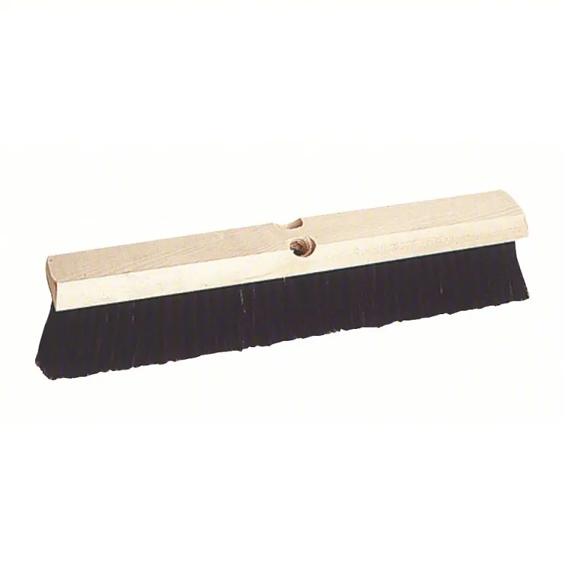 12" Smooth Broom Head Threaded (Black)