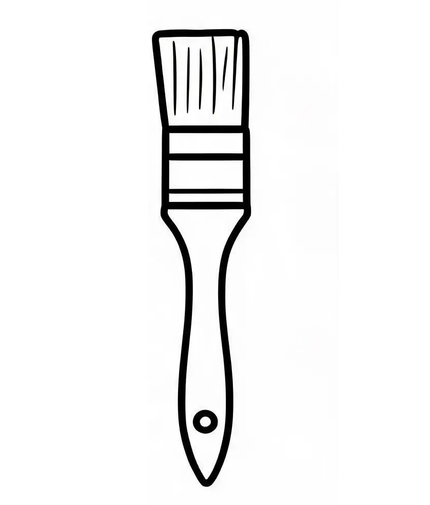 1-1/2" Chip Brush Wood Handle