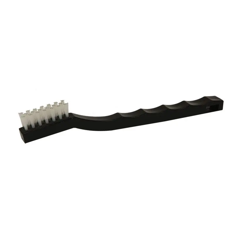 7" Nylon Bristle Mini Scratch Brush Plastic Handle