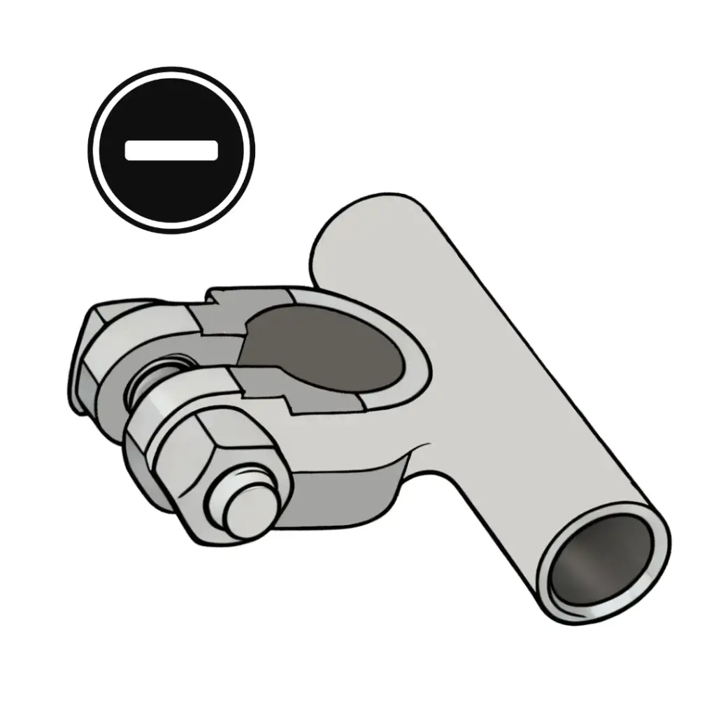 4/0 Battery Terminal Flag (Negative)