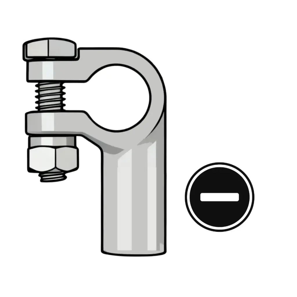 4/0 Battery Terminal Left Elbow (Negative)