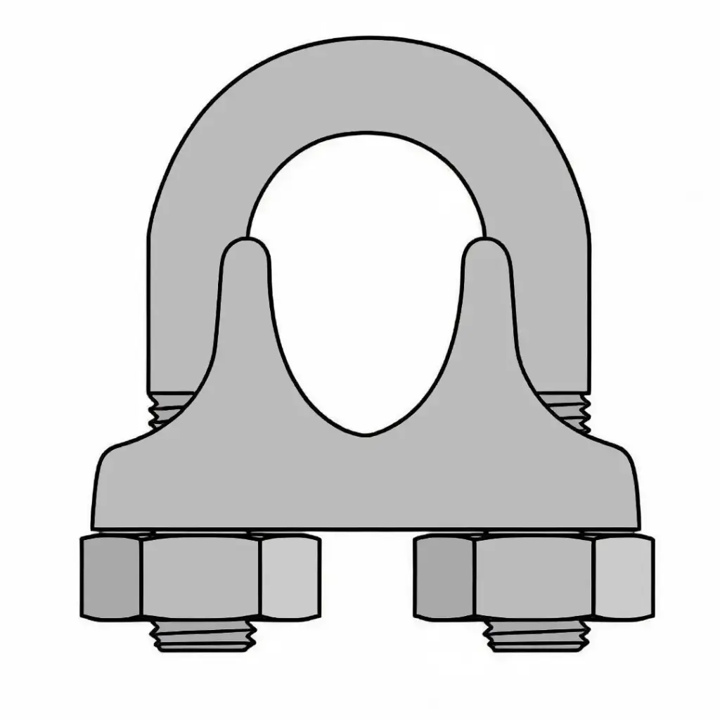 3/8" Cable Clamp Stainless Steel