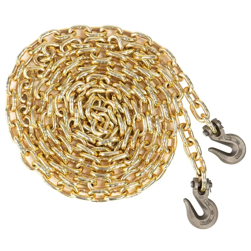 3/8 X 20Ft. GR.70 Transport Chain W/ Grab Hook Ends (USA)