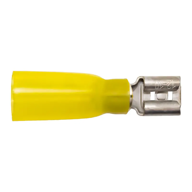 12-10 GA. Heat Shrink #.250 Female Dis-connect Bare Tip
