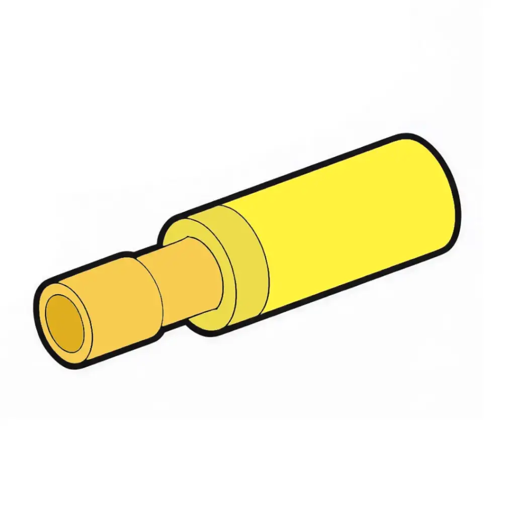 12-10 GA. Heat Shrink #.157 Female Bullet Receptacle Connector