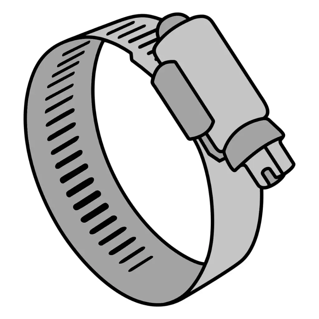 #40 Power Seal Hose Clamp 1/2" Wide ALL STAINLESS [2-1/16"-3" Range]