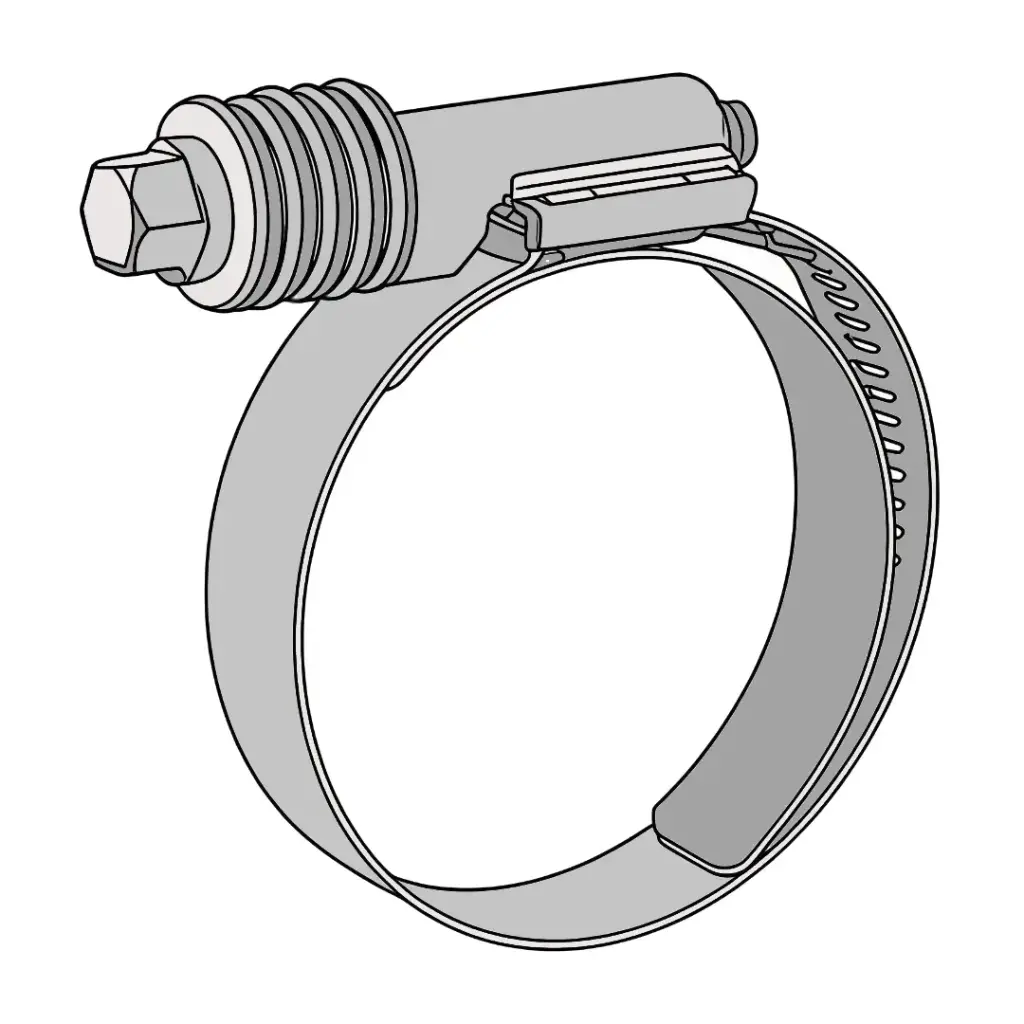1-1/16" to 2" Constant Torque Hose Clamp Stainless Steel