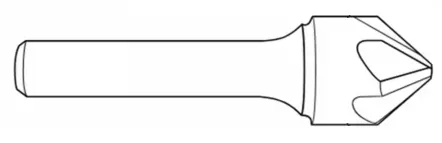 5/8" Countersink 82° Degree 6-Flute HSS