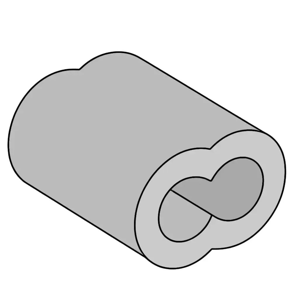 3/8" Aluminum Cable Sleeve