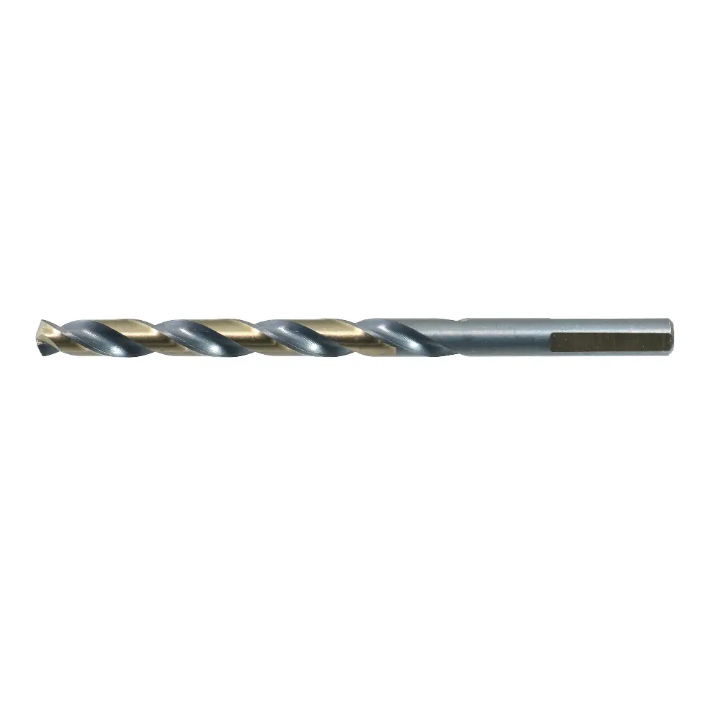 19/64" Jobber Length Drill Bit HSS W/3-Flat Shank