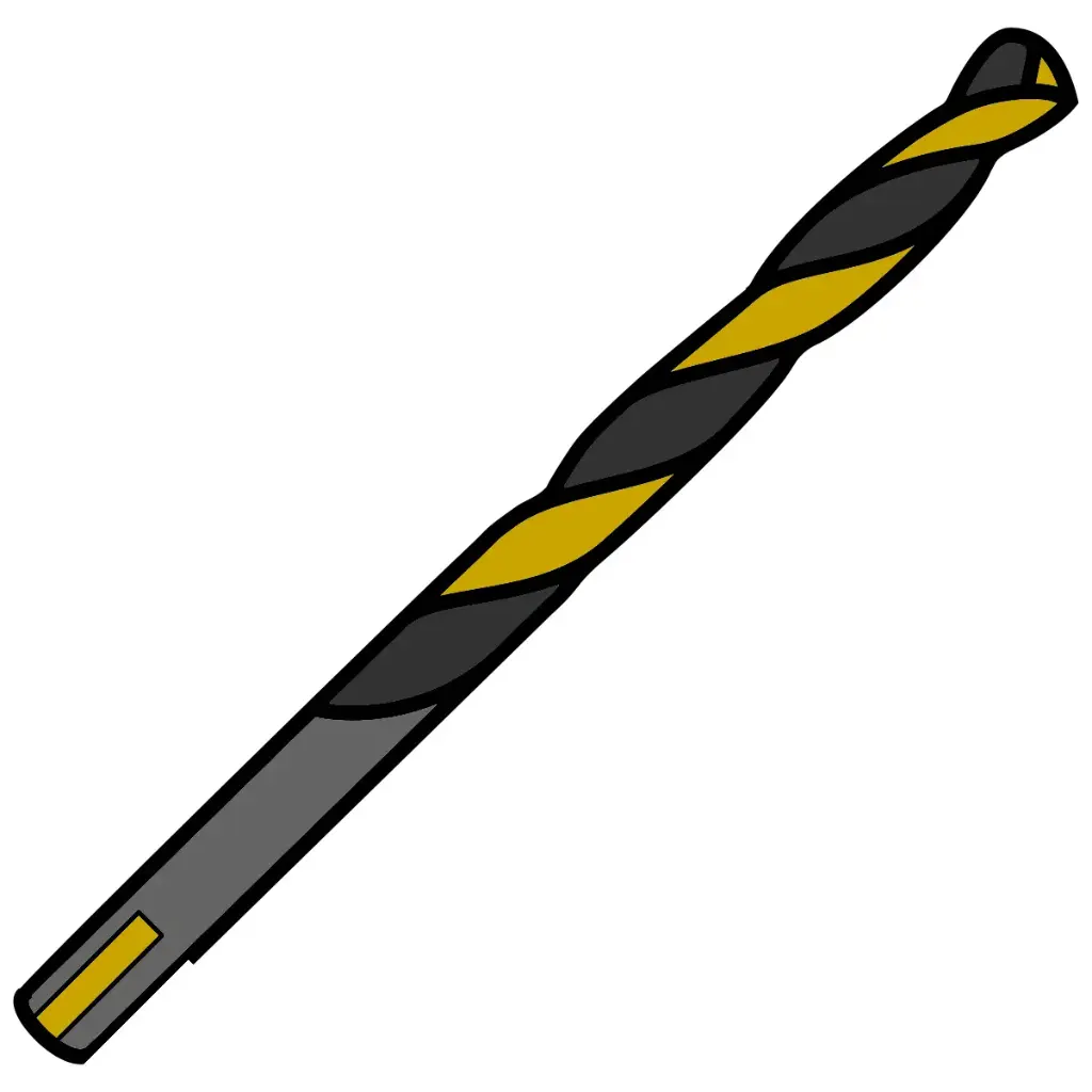 21/64" Jobber Length Drill Bit HSS W/3-Flat Shank