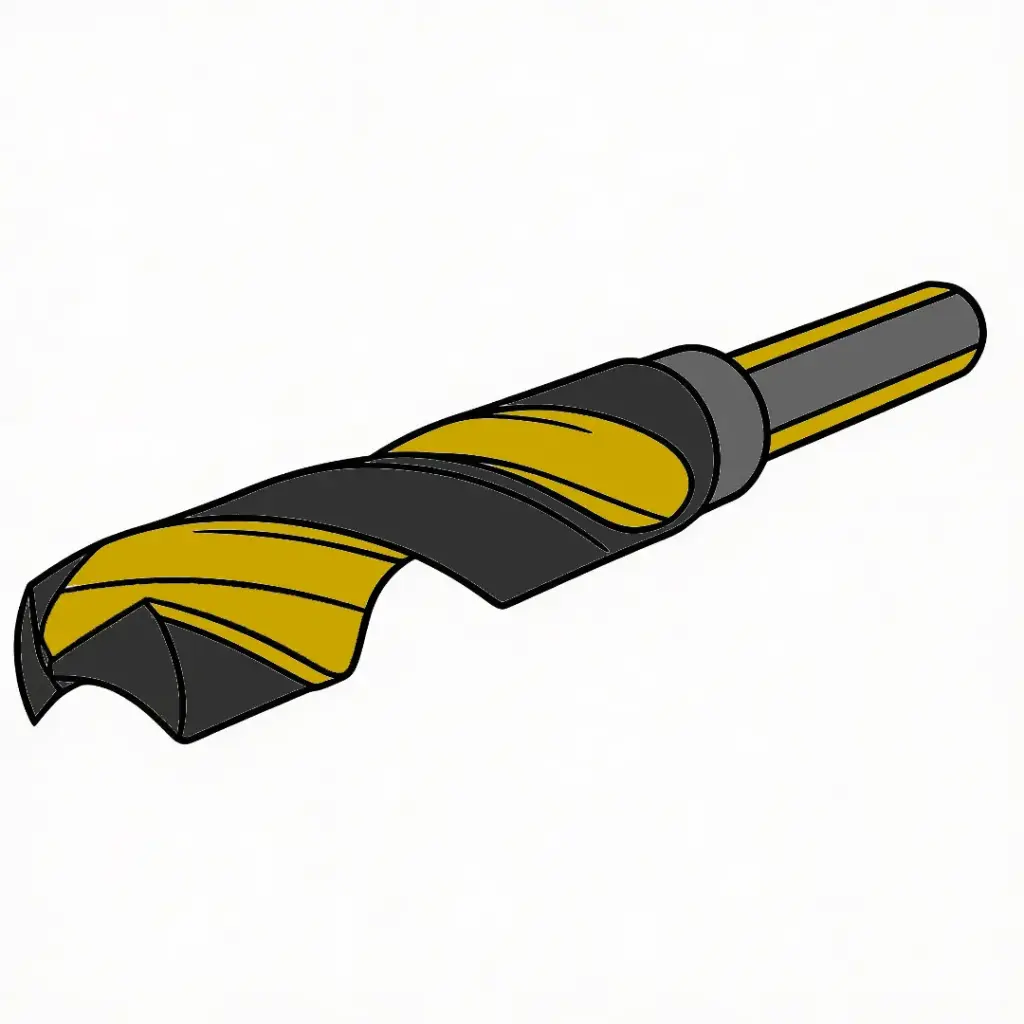 27/32" Drill Bit W/1/2" Shank HSS