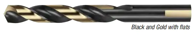5/16" Jobber Length Drill Bit HSS W/3-Flat Shank