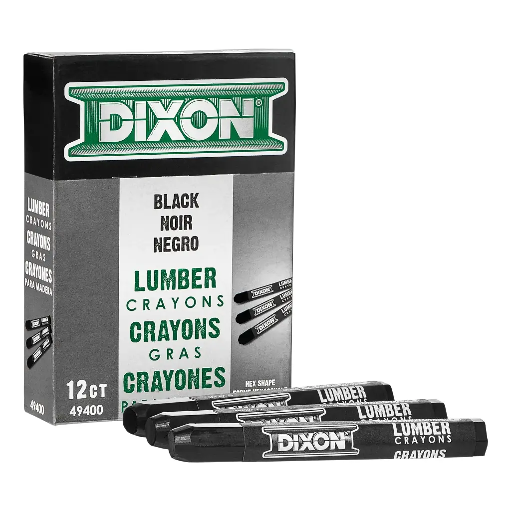 12Pk Black Lumber Crayons (Dixon)