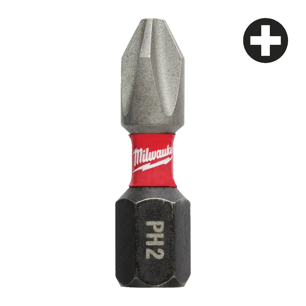 #2 Phillips X 1" Impact Driver Bit (Milwaukee/SHOCKWAVE)
