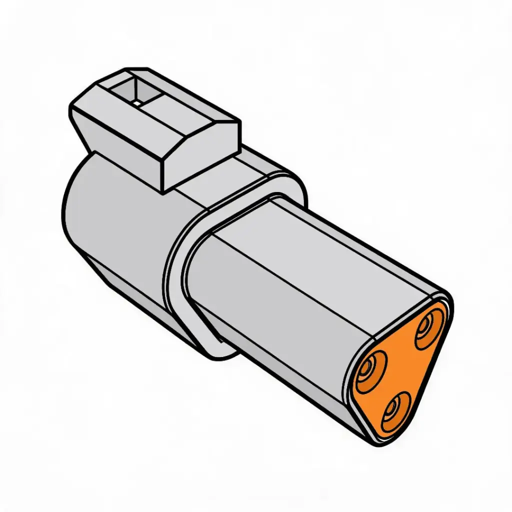 DT 3-Way Female Receptacle (Deutsch)