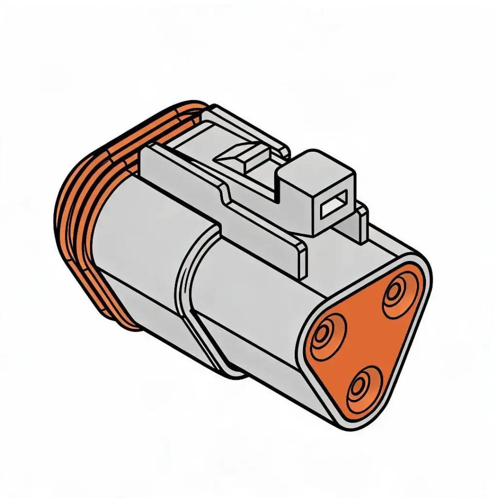DT 3-Way Male Plug (Deutsch)