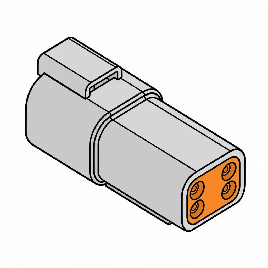 DT 4-Way Female Receptacle (Deutsch)