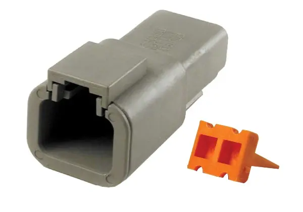 DTP 4-Way Female Receptacle W/Wedgelock (Deutsch)